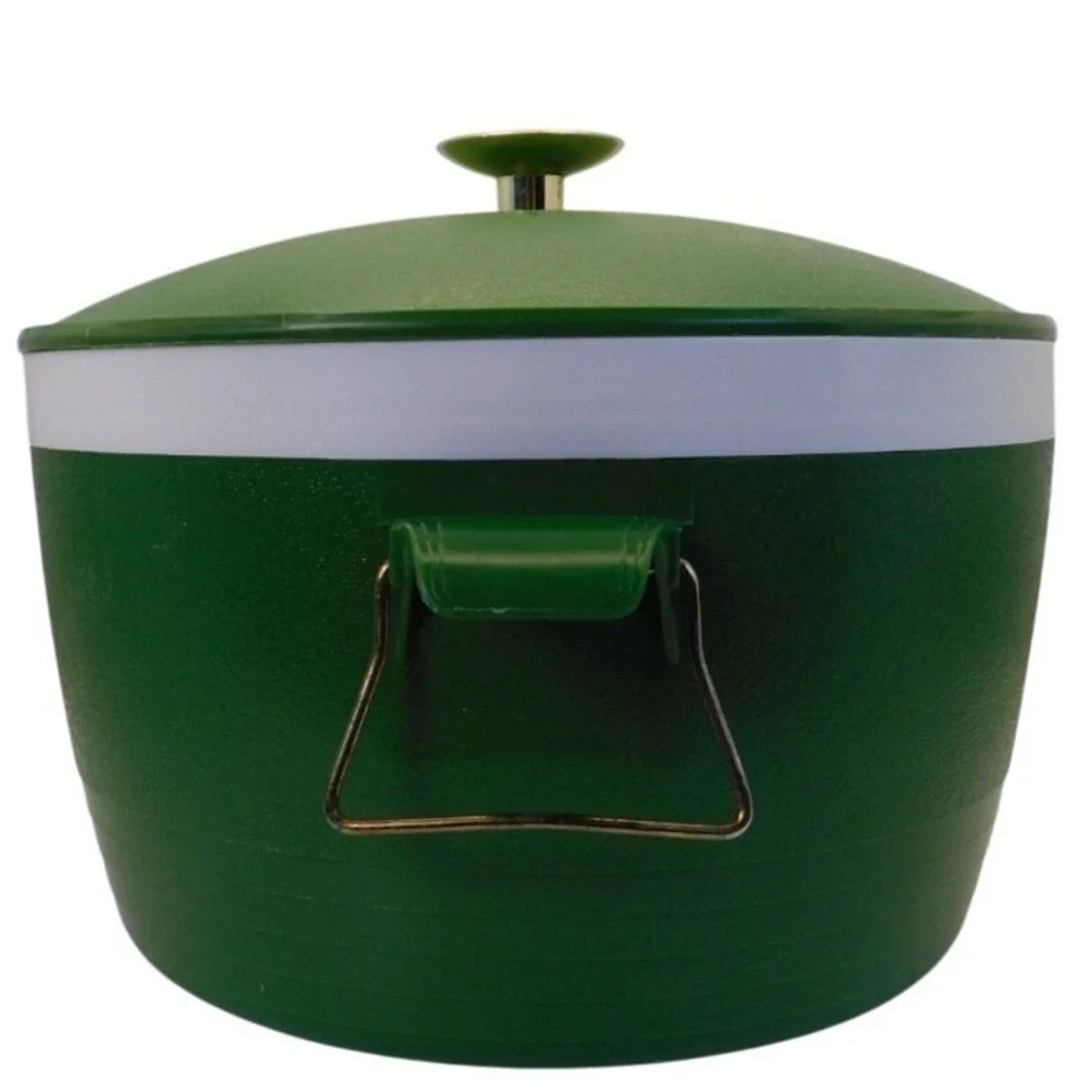 VTG Retro 70s Sun Frost Green Therm-O-Ware Insulated 2 Qt Cooler Ice Bucket